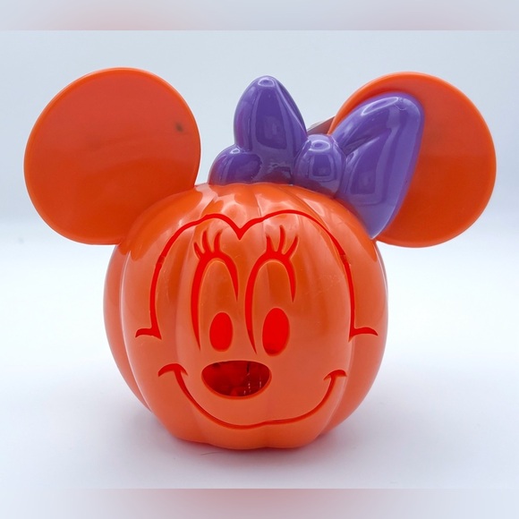Other - Minnie Mouse Mini Light Up Jack O Lantern Pumpkin Plastic Disney Halloween